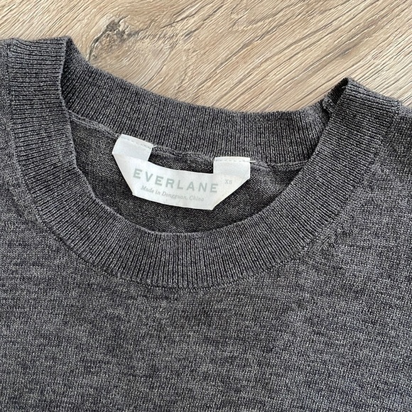 Everlane Merino Sweater Sleeveless Wool Charcoal Gray Size XS - Picture 5 of 7